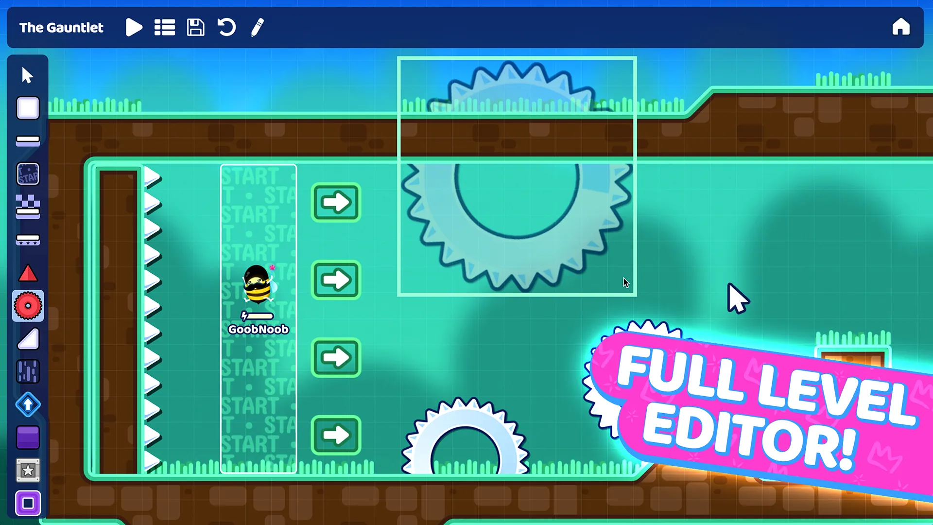 Goober Dash: the full level editor
